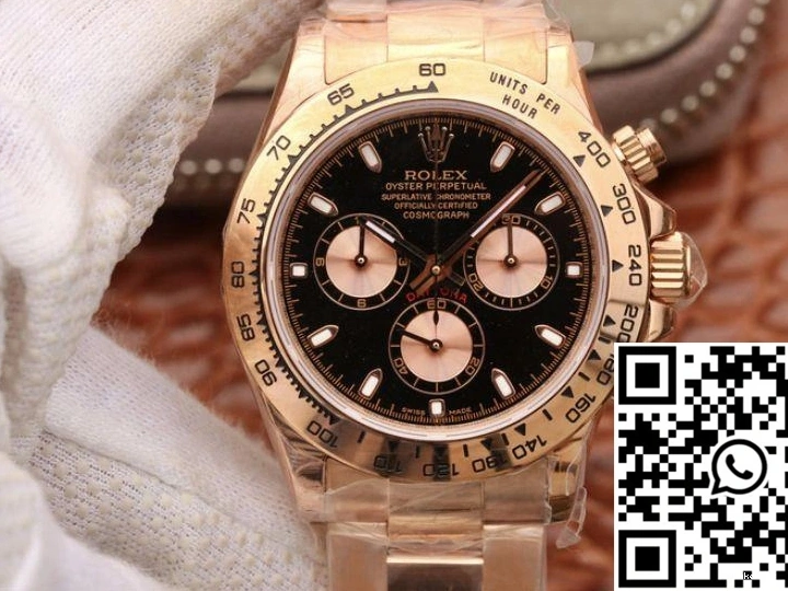 Dial Rolex Black Cosmograph Daytona 116508-001 JH Factory 0318